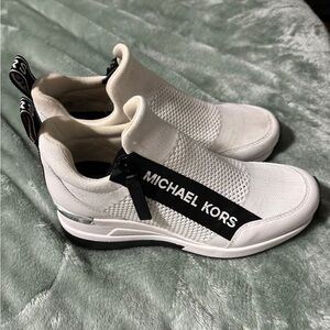 Michael Kors White Slip-On Sneakers